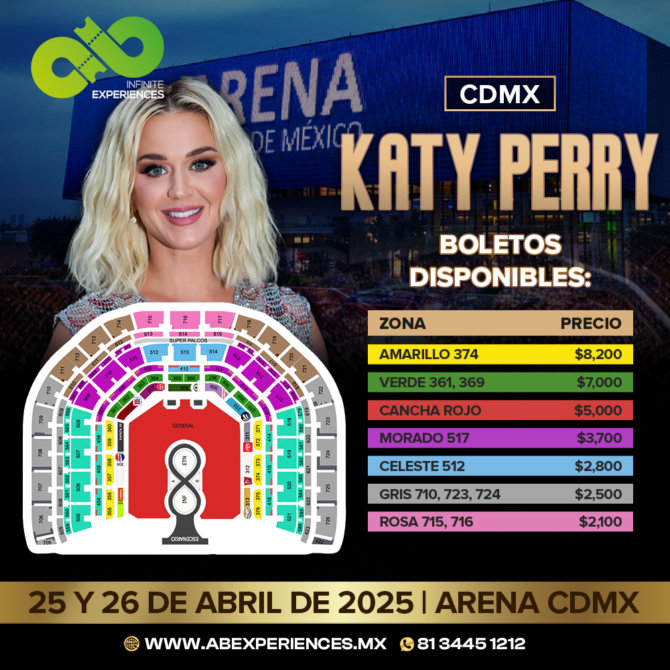 KATY PERRY ARENA CDMX